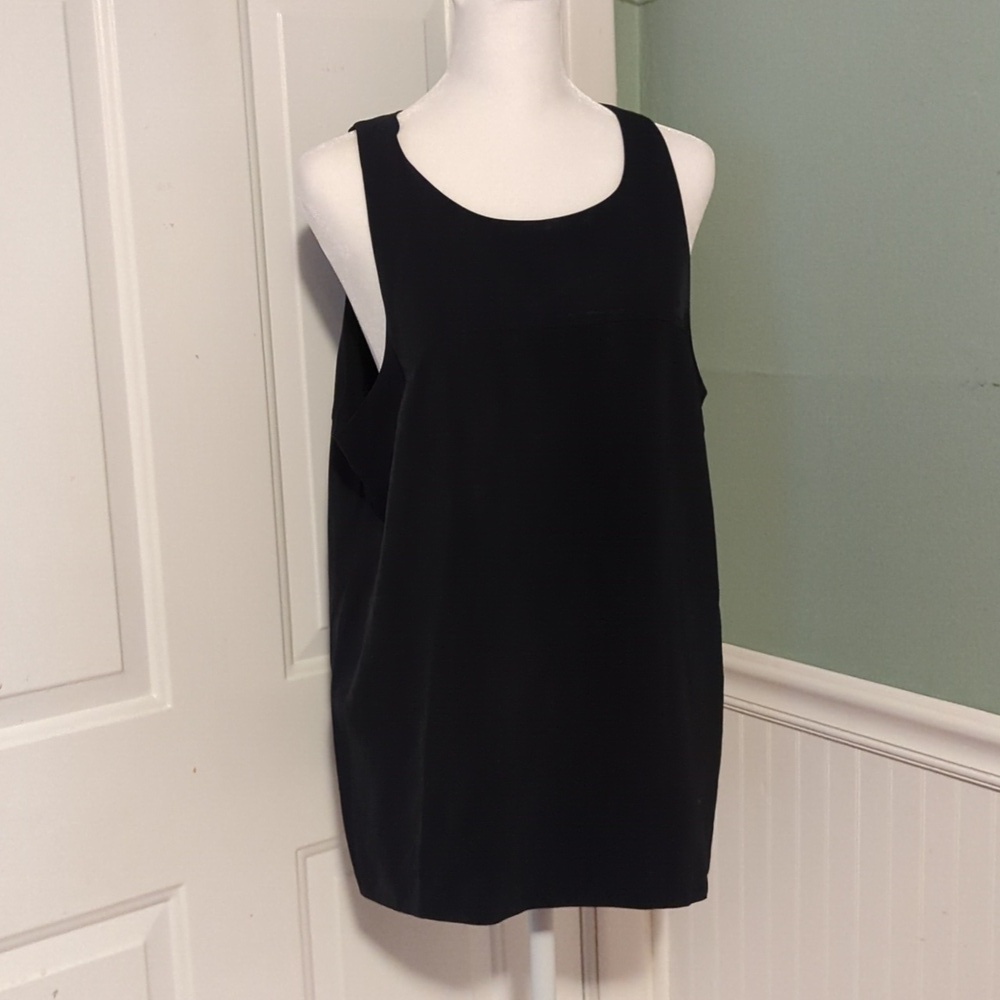 Banana Republic Black Sleeveless Tank Top Large - Picture 2 of 10